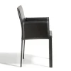 Viadurini Living Design Stühle-Design-Esszimmerstuhl mit Armlehnen, gepolstert mit Leder, hergestellt in Italien – Tara