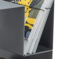 Viadurini Fire Design Kaminholzständer Aus Eisen Und Stahl-Design-Holzhalter für den Innenbereich aus grauem Stahl Made in Italy - Tramontana