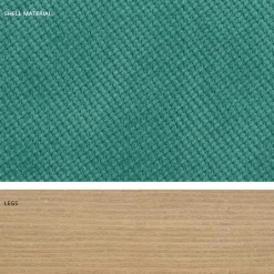 Viadurini Living Design Stühle-Design-Küchenstuhl aus Holz und Stoff, hergestellt in Italien, Egizia