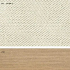 Viadurini Living Design Stühle-Design-Küchenstuhl aus Holz und Stoff, hergestellt in Italien, Egizia