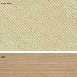 Viadurini Living Design Stühle-Design-Küchenstuhl aus Holz und Stoff, hergestellt in Italien, Egizia