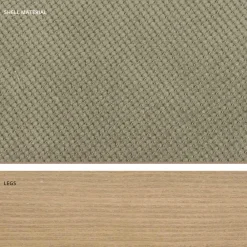 Viadurini Living Design Stühle-Design-Küchenstuhl aus Holz und Stoff, hergestellt in Italien, Egizia