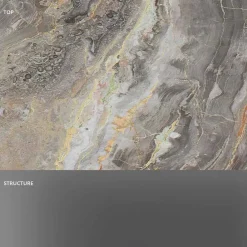 Viadurini Living Konsolentisch Flur-Designkonsole mit Marmorplatte und Glassockel Made in Italy - Molino