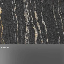 Viadurini Living Konsolentisch Flur-Designkonsole mit Marmorplatte und Glassockel Made in Italy - Molino