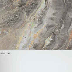 Viadurini Living Konsolentisch Flur-Designkonsole mit Marmorplatte und Glassockel Made in Italy - Molino