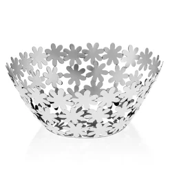 Viadurini Decor Küchenzubehör-Design-Mittelstück aus silbernem Metall und luxuriöser Blumendekoration - Terraceo