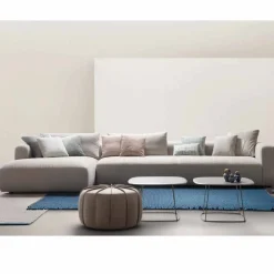Viadurini Living Moderne Sofas-Design-Modulsofa aus Softly-Stoff, hergestellt in Italien