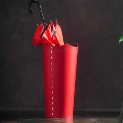 Limac Design Regenschirmständer Design-Design-Schirmständer aus Leder für Regenschirm zuhause oder im Büro