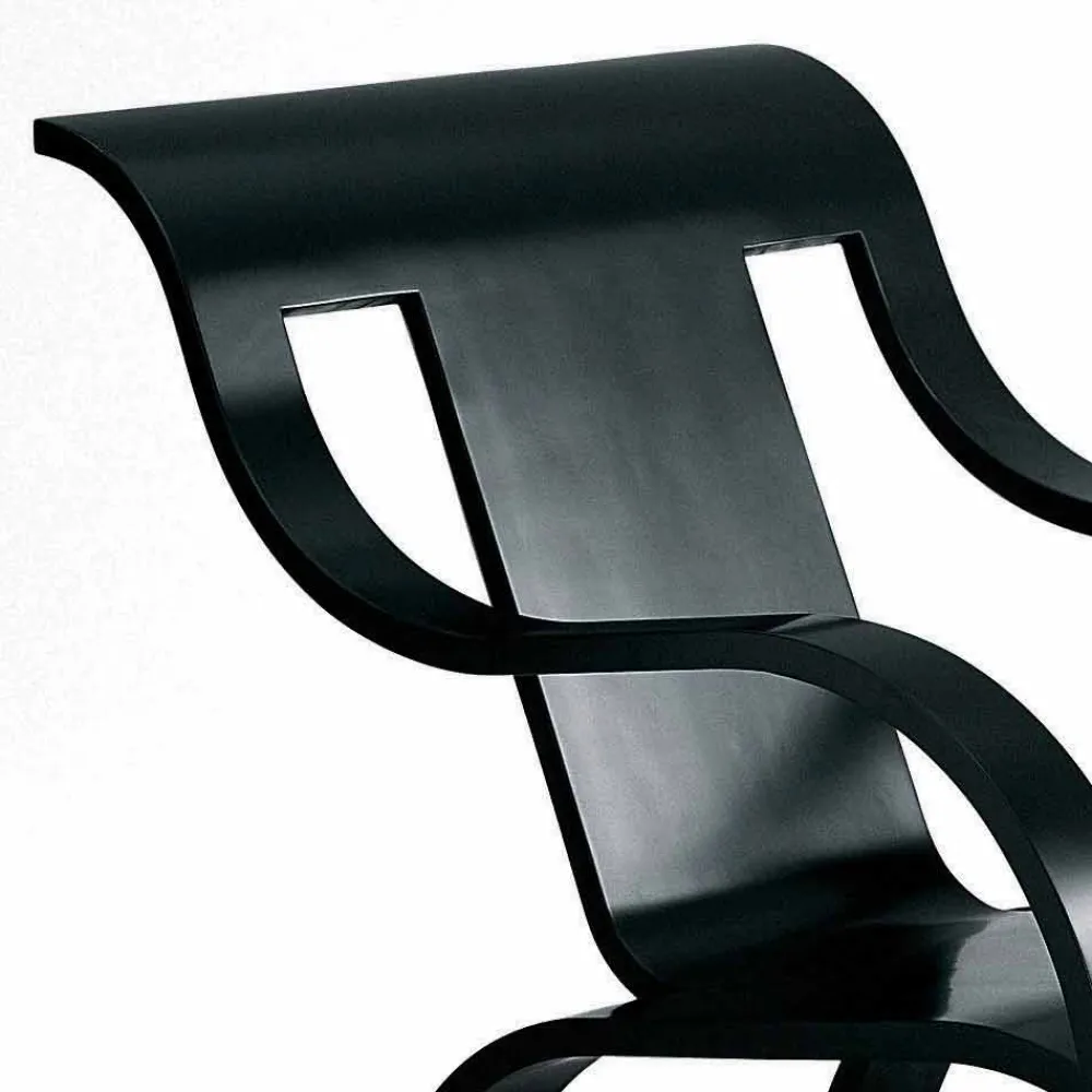 Viadurini Living Moderne Sessel-Design-Sessel aus schwarzem Sperrholz oder Birke Made in Italy - Galatea