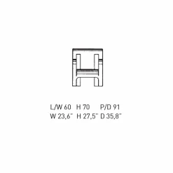 Viadurini Living Moderne Sessel-Design-Sessel aus schwarzem Sperrholz oder Birke Made in Italy - Galatea