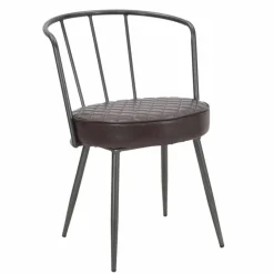 Viadurini Living Design Stühle-Design-Sessel im Industriestil aus Eisen und Kunstleder - Pinny