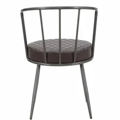 Viadurini Living Design Stühle-Design-Sessel im Industriestil aus Eisen und Kunstleder - Pinny