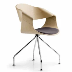 Viadurini Living Design Stühle-Designstuhl aus Eichen- oder Wengeholz mit italienischem Luxuskissen - Rimmel