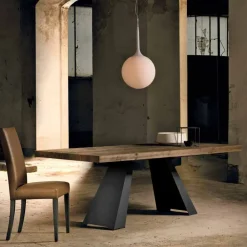 Viadurini Living Esstische Nach Mass|Esstische-Designtisch aus Massivholz made in Italy, Zerba