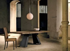 Viadurini Living Esstische Nach Mass|Esstische-Designtisch aus Massivholz made in Italy, Zerba