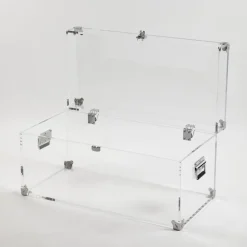 Viadurini Lighting Truhen Und Sitztruhe-Design-Truhe aus transparentem Acrylglas und modernem Stahl - Dante
