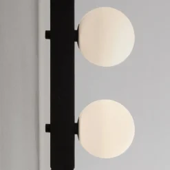 Viadurini Lighting Design Wandleuchten-Design-Wandleuchte aus schwarzem Aluminium mit Kugeln und Strahlern - Exodus