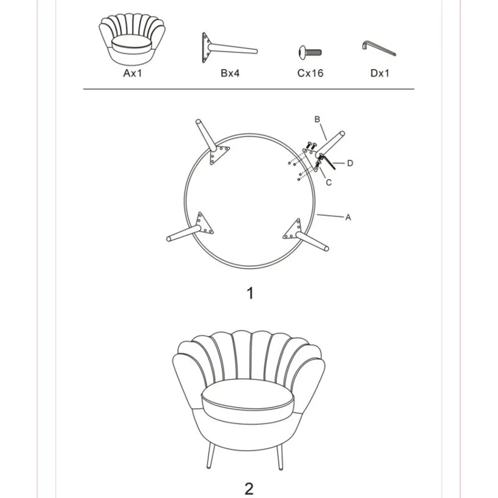 Viadurini Living Moderne Sessel-Design-Wohnsessel aus Samt mit goldenen Eisenfüßen - Annina