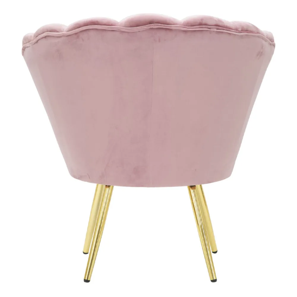 Viadurini Living Moderne Sessel-Design-Wohnsessel aus Samt mit goldenen Eisenfüßen - Annina