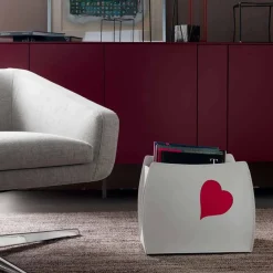 Limac Design Zeitungsständer-Design-Zeitschriftenständer aus Leder mit modernem Beatrice-Design