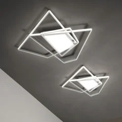 Viadurini Lighting Moderne Deckenleuchten-Dimmbare LED-Wandleuchte aus Gold- oder Silbermetall - Galactic