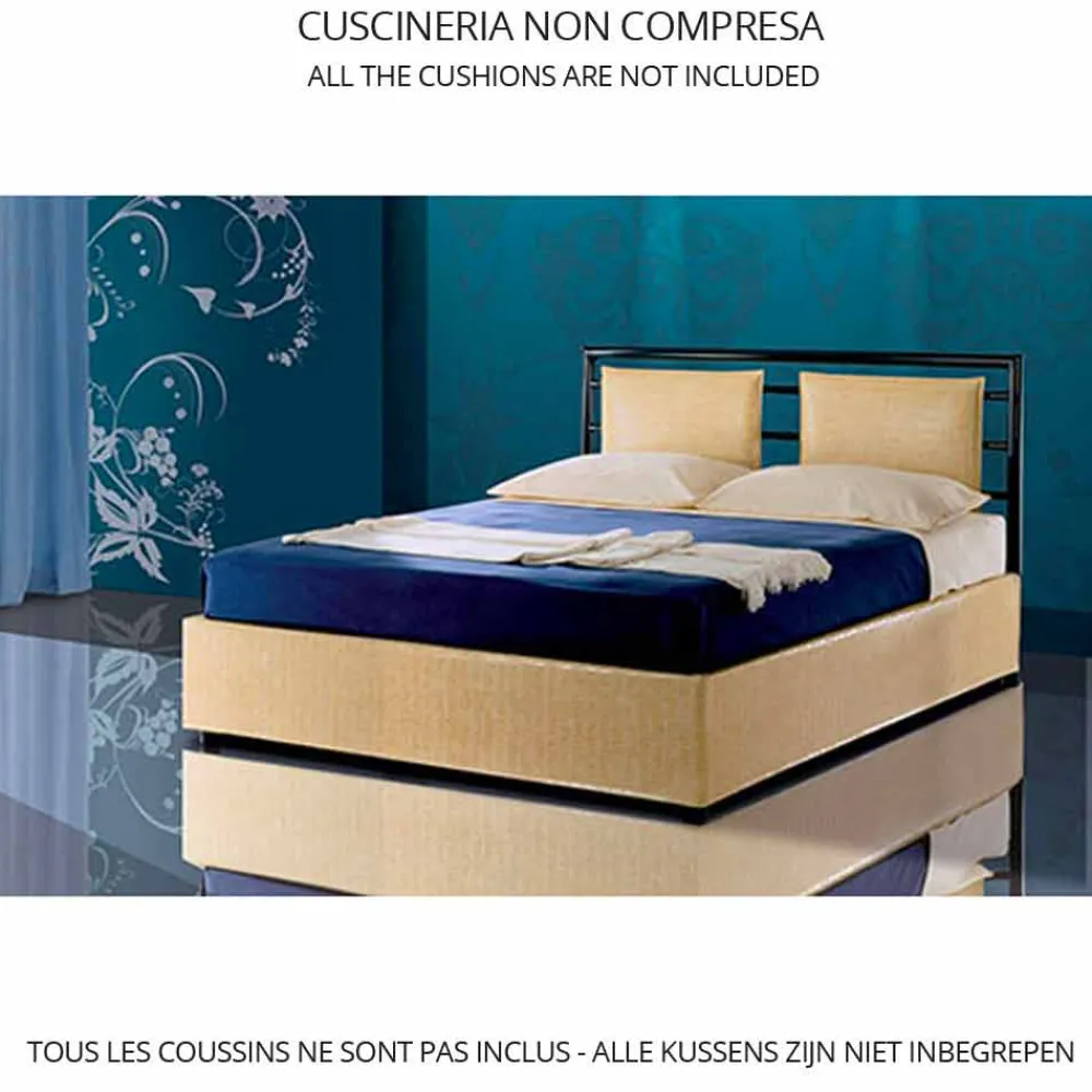 Viadurini Night Design Maßgeschneiderte Möbel|Schmiedeeisen Doppelbetten-Dioniso Doppelbett aus Schmiedeeisen in Design