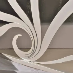 Viadurini Night Design Maßgeschneiderte Möbel|Schmiedeeisen Doppelbetten-Doppelbett aus Eisen mit Kristall Eden 160x190 cm in modernem Design