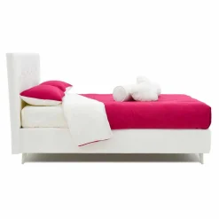 Viadurini Night Design Polsterbetten|Maßgeschneiderte Möbel-Doppelbett aus Kunstleder mit Swarovski Made in Italy - Perzio