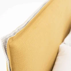 Viadurini Night Design Maßgeschneiderte Möbel|Polsterbetten-Doppelbett aus Stoff mit Metallfüßen Made in Italy - Glorio