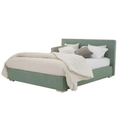 Viadurini Night Design Maßgeschneiderte Möbel|Polsterbetten-Doppelbett aus Stoff oder Kunstleder mit Container made in Italy - Etoile