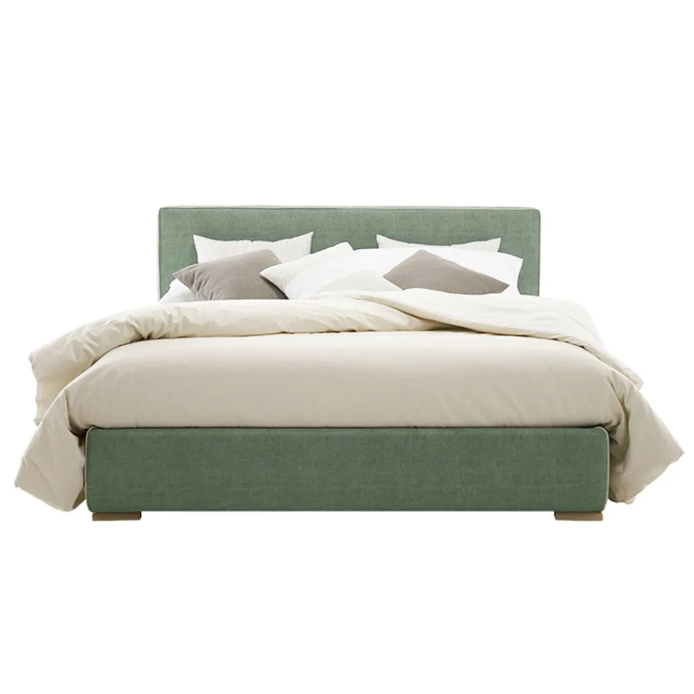 Viadurini Night Design Maßgeschneiderte Möbel|Polsterbetten-Doppelbett aus Stoff oder Kunstleder mit Container made in Italy - Etoile