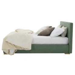 Viadurini Night Design Maßgeschneiderte Möbel|Polsterbetten-Doppelbett aus Stoff oder Kunstleder mit Container made in Italy - Etoile