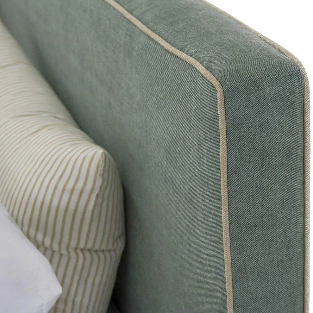 Viadurini Night Design Maßgeschneiderte Möbel|Polsterbetten-Doppelbett aus Stoff oder Kunstleder mit Container made in Italy - Etoile