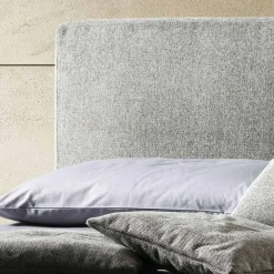 Viadurini Night Design Polsterbetten-Doppelbett aus Stoff oder Samt mit Matratze Made in Italy – Ernesto