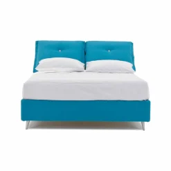 Viadurini Night Design Maßgeschneiderte Möbel|Polsterbetten-Doppelbett mit Behälter aus Stoff Made in Italy - Renato