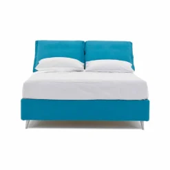 Viadurini Night Design Maßgeschneiderte Möbel|Polsterbetten-Doppelbett mit Behälter aus Stoff Made in Italy - Renato