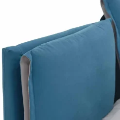 Viadurini Night Design Maßgeschneiderte Möbel|Polsterbetten-Doppelbett mit Behälter aus Stoff Made in Italy - Renato