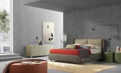 Bolzan Letti Maßgeschneiderte Möbel|Polsterbetten-Doppelbett mit Bettcontainer, modernes Design, Kate von Bolzan