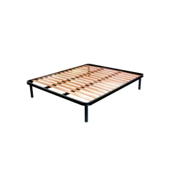 Viadurini Night Design Schmiedeeisen Doppelbetten-Doppelbett mit Bettrahmen aus Eisen, hergestellt in Italien – Pongo