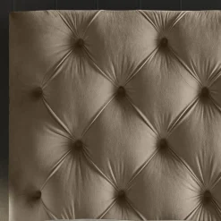 Viadurini Night Design Maßgeschneiderte Möbel|Polsterbetten-Doppelbett mit Bettwäschegarnitur aus Baumwolle Made in Italy - Sallie