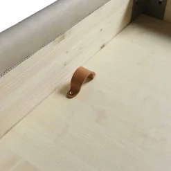 Bolzan Letti Maßgeschneiderte Möbel|Polsterbetten-Doppelbett mit Container, klassisches Design Capri von Bolzan