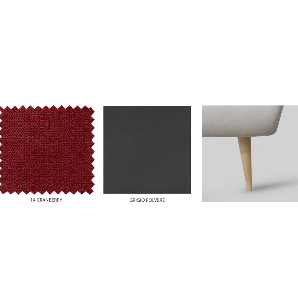 Viadurini Night Design Polsterbetten-Doppelbett mit Eisenkopfteil und gepolstertem Bettrahmen, hergestellt in Italien – Kenzo