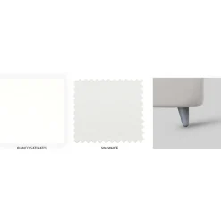 Viadurini Night Design Polsterbetten-Doppelbett mit Eisenkopfteil und gepolstertem Bettrahmen, hergestellt in Italien – Kenzo