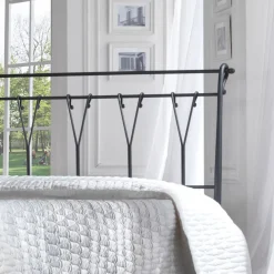 Viadurini Night Design Schmiedeeisen Doppelbetten-Doppelbett mit Fußteil in verschiedenen Ausführungen, hergestellt in Italien – Ausführung