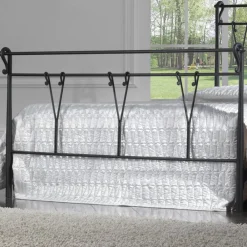 Viadurini Night Design Schmiedeeisen Doppelbetten-Doppelbett mit Fußteil in verschiedenen Ausführungen, hergestellt in Italien – Ausführung