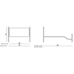 Viadurini Night Design Schmiedeeisen Doppelbetten-Doppelbett mit Fußteil in verschiedenen Ausführungen, hergestellt in Italien – Ausführung