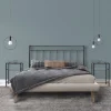 Viadurini Night Design Polsterbetten-Doppelbett mit gepolstertem Bettrahmen aus Made in Italy-Stoff – Rolly