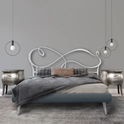 Viadurini Night Design Polsterbetten-Doppelbett mit gepolstertem Bettrahmen in verschiedenen Ausführungen Made in Italy – Design