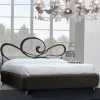 Viadurini Night Design Polsterbetten-Doppelbett mit gepolstertem Bettrahmen, hergestellt in Italien – Shadow
