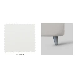 Viadurini Night Design Polsterbetten-Doppelbett mit Kopfteil aus Kunstleder, hergestellt in Italien – Fiuto